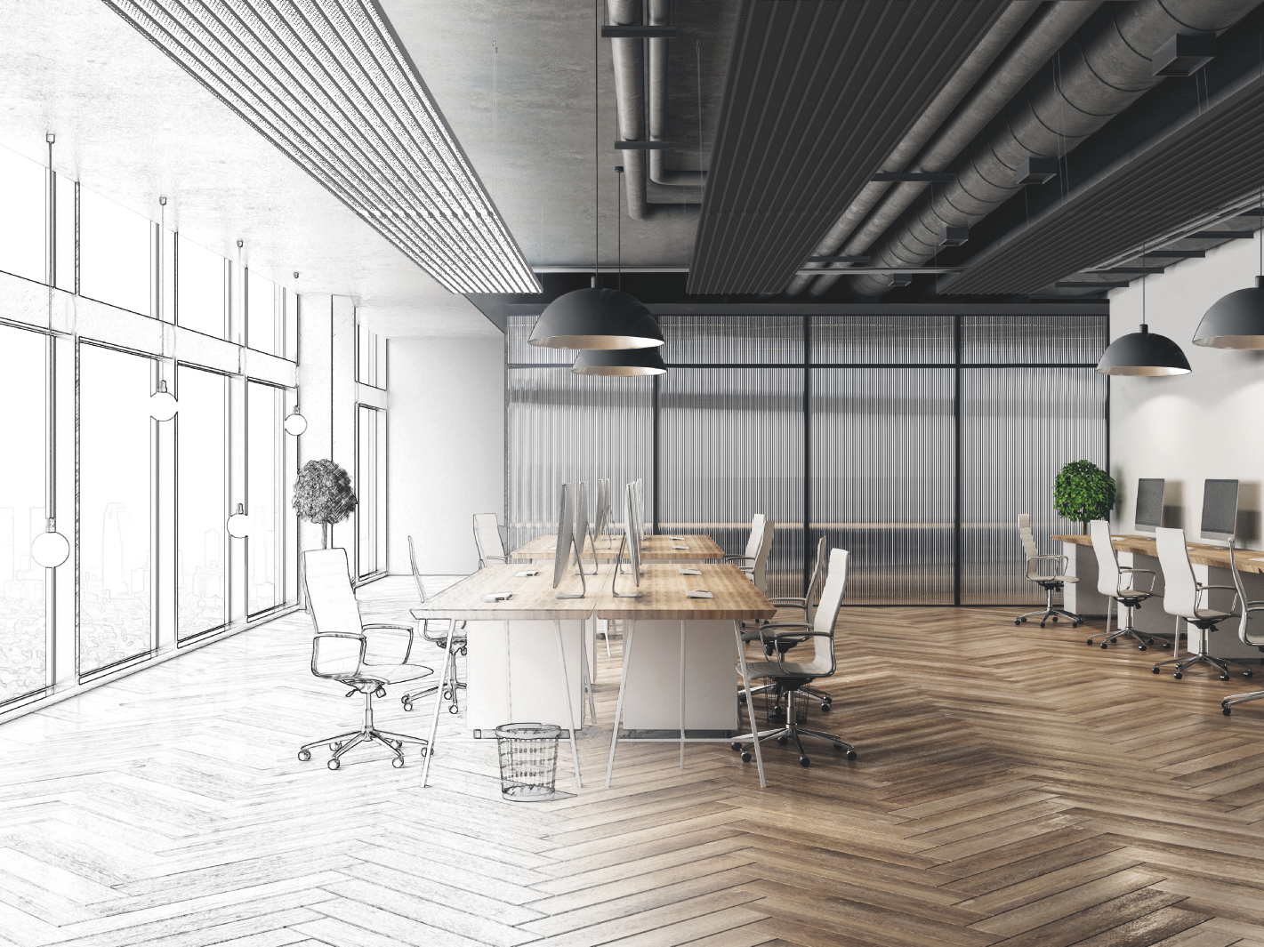 urbanes modernes buero mit zehdner ZFP Urban