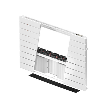 Cut-Out Zehnder Nova Neo Decorative radiator Angled view