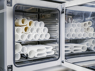 Long-Term Ageing Test of Ventilation Duct Systems Long-term ageing durability test for air distribution components in climate chamber