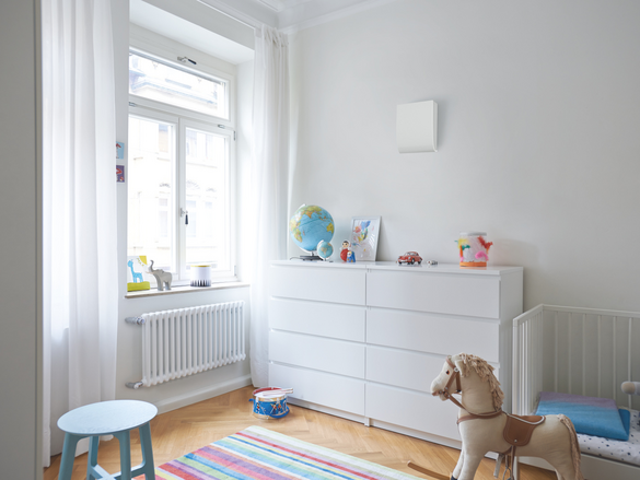 Illustration Zehnder ComfoSpot Twin40 Comfortable indoor ventilation Front view