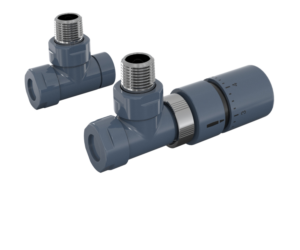 Gekleurde kraan voor radiatoren