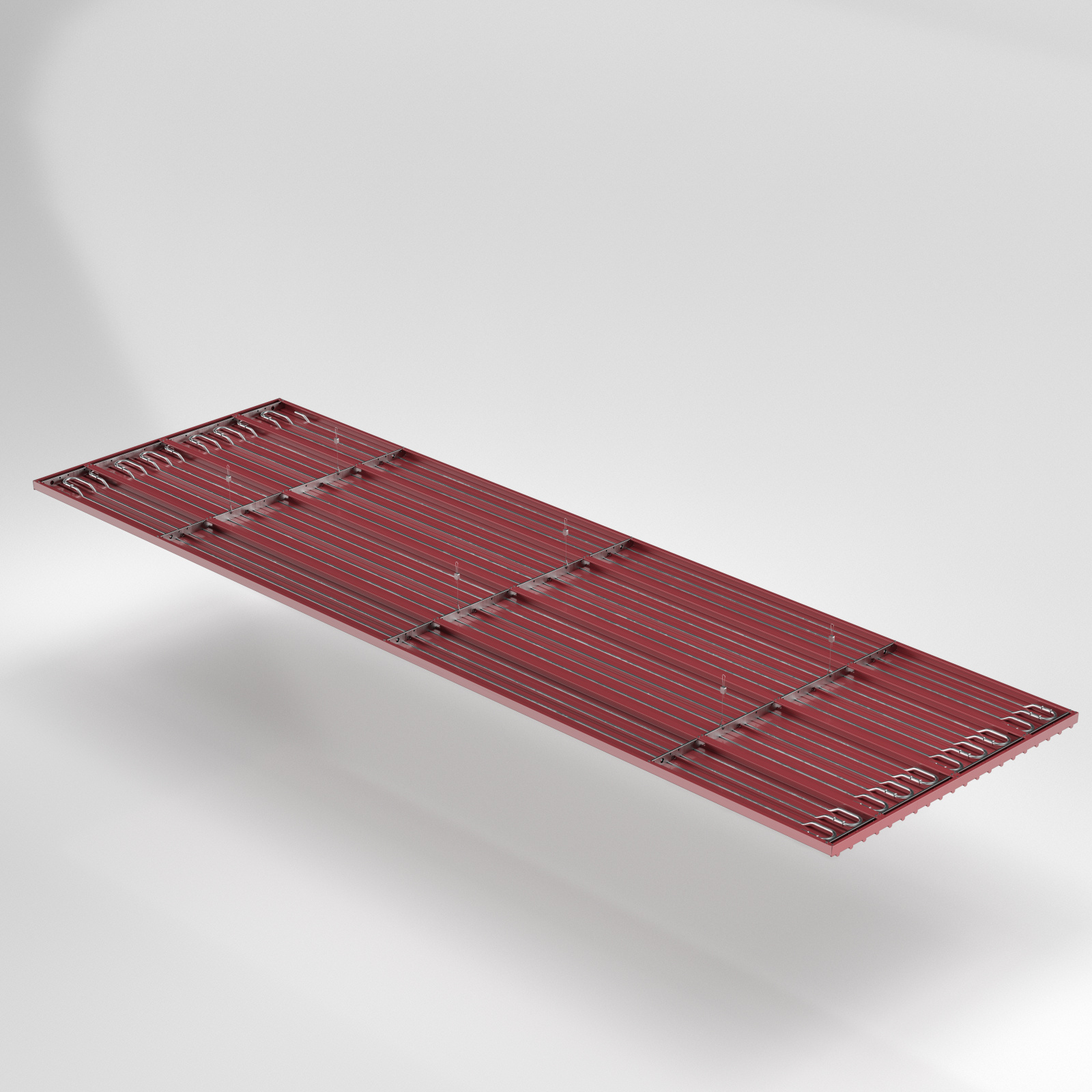 ZFP Urban, 5m 1500mm, perspective view, Gripple-wire-suspension, red, cutout with background,