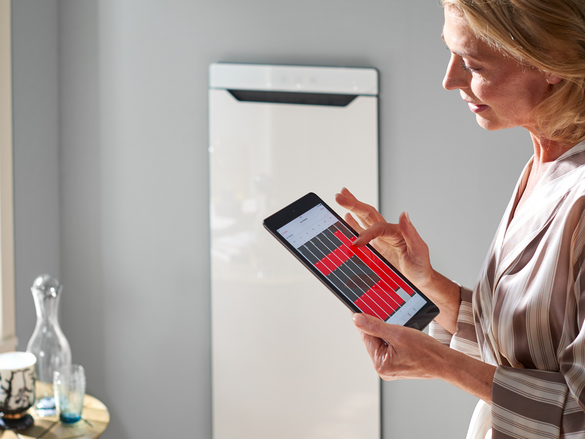 Zehnder Zenia, white glass,