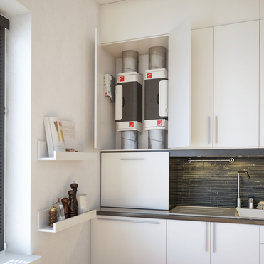 ComfoVar Aero, Milieu, Kitchen, Built-in