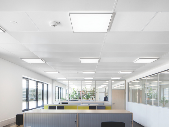 RAIF Ravensburg, Germany, Foyer, main hall, reference, Closed ceilings