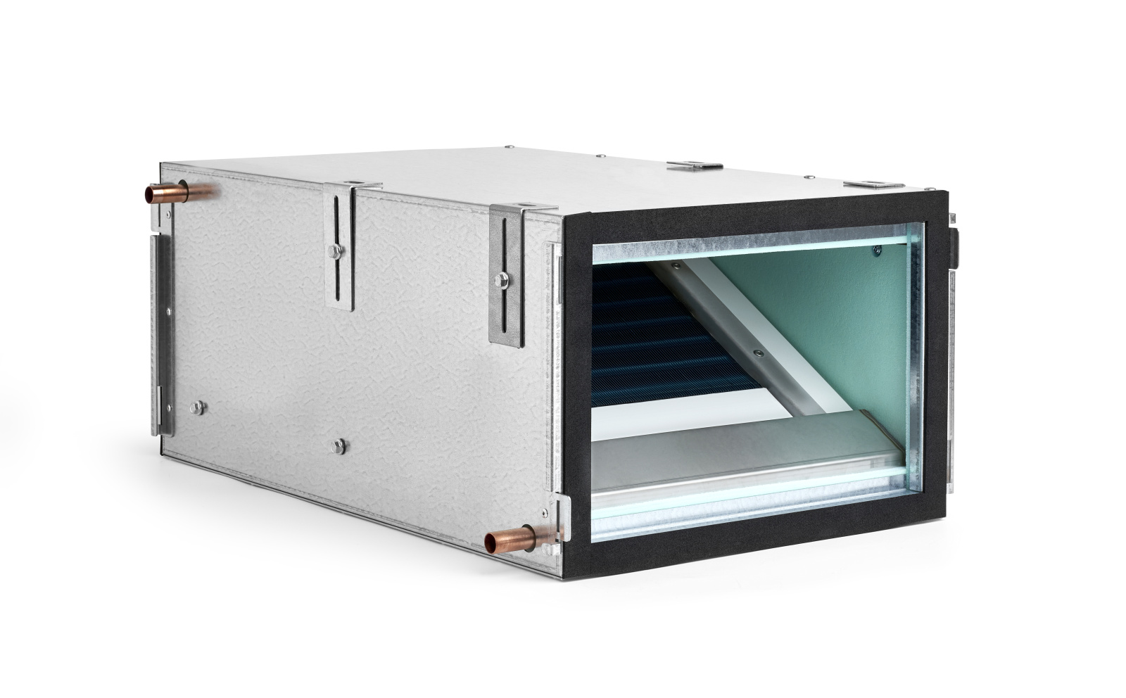 Cut-Out Comfortable indoor ventilation Angled view