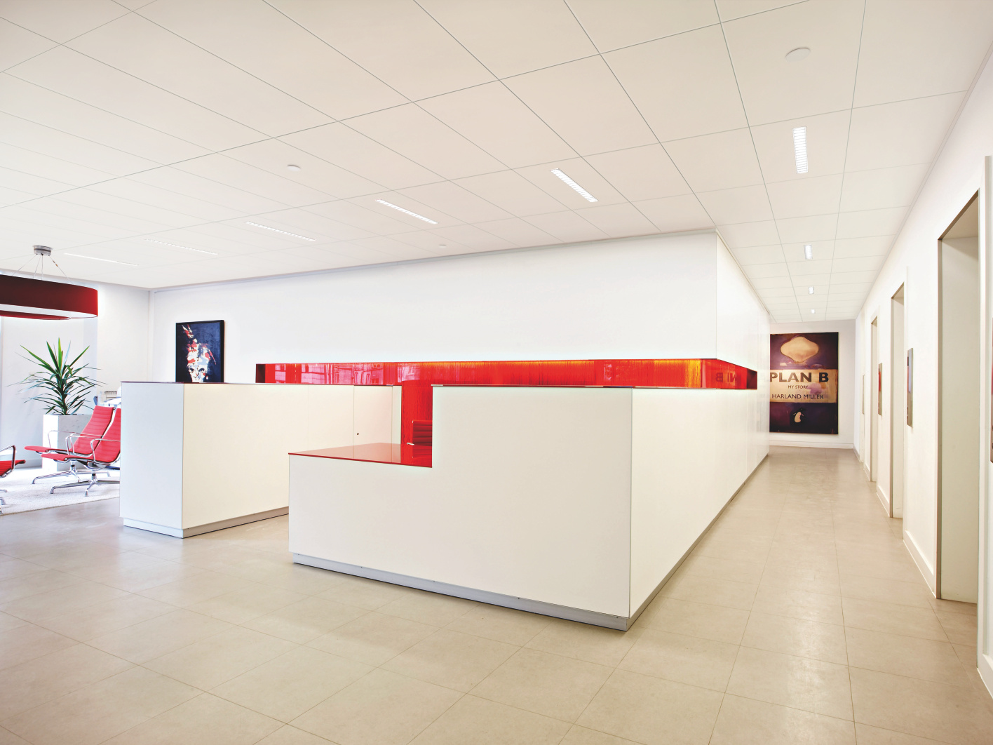 Krankenhaus mit Zehnder Klemmsystem innenbreich empfang