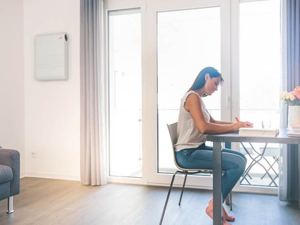 Zehnder_CSY_CA70-student-table Rendering Zehnder ComfoAir 70 Comfortable indoor ventilation Side view