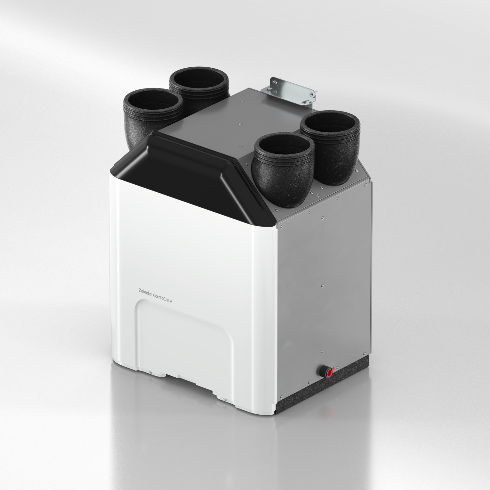 Cut-Out Zehnder ComfoClime 36 Comfortable indoor ventilation Angled view