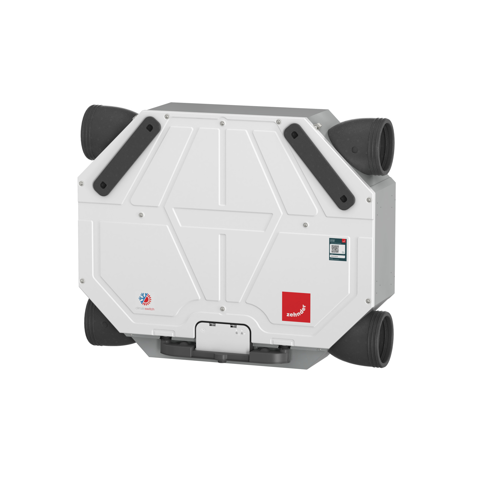 Zehnder_CSY_ComfoAirFlex_Cutout_Angled Cut-Out Zehnder ComfoAir Flex 250 Comfortable indoor ventilation Angled view
