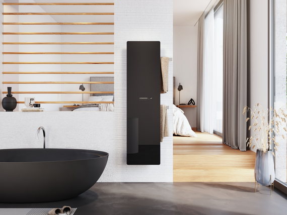 bathroom with Zehnder Studio Collection Deseo Verso 